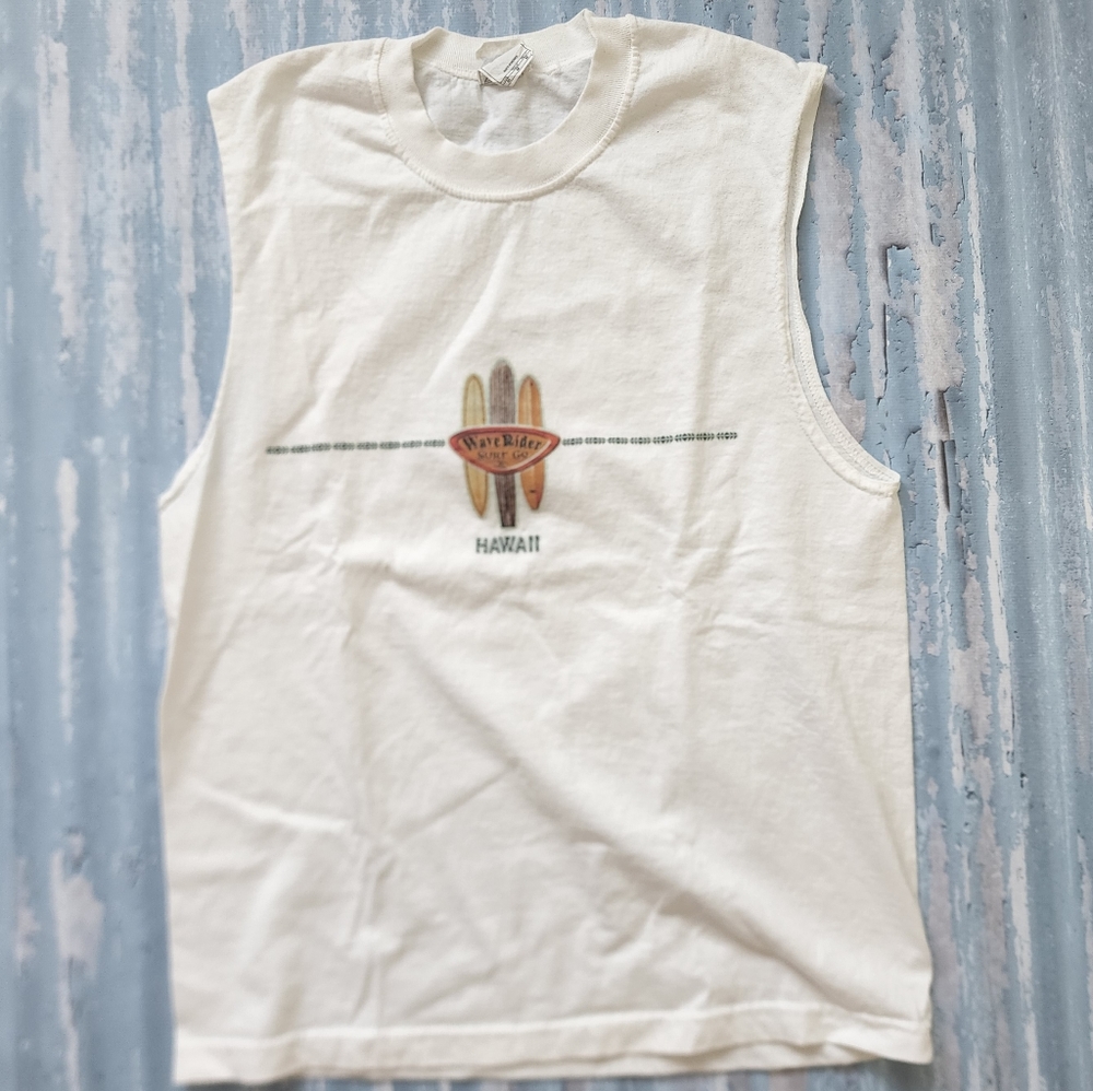 Alstyle white Hawaii tank